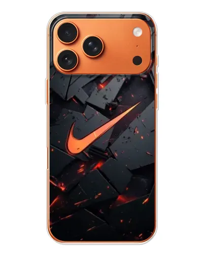 Чехол для iPhone 17 Pro Max с картинкой «Nike — эффект разломов»