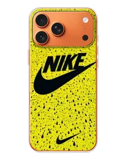 Чехол для iPhone 17 Pro Max с картинкой «Желтый текстурный Nike»