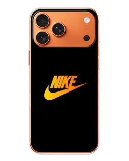 Чехол для iPhone 17 Pro Max с картинкой «Золотой логотип Nike»