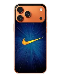 Чехол для iPhone 17 Pro Max с картинкой «Синий пульс Nike»