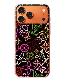 Чехол для iPhone 17 Pro Max с картинкой «Неоновый микс Nike»