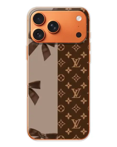 Чехол для iPhone 17 Pro Max с картинкой «Louis Vuitton — банты»