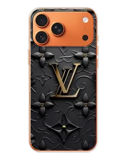 Чехол для iPhone 17 Pro Max с картинкой «Кожаная текстура LV»