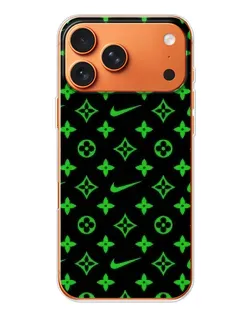 Чехол для iPhone 17 Pro Max с картинкой «Неоновый принт LV»