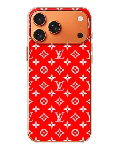 Чехол для iPhone 17 Pro Max с картинкой «Яркий паттерн LV»