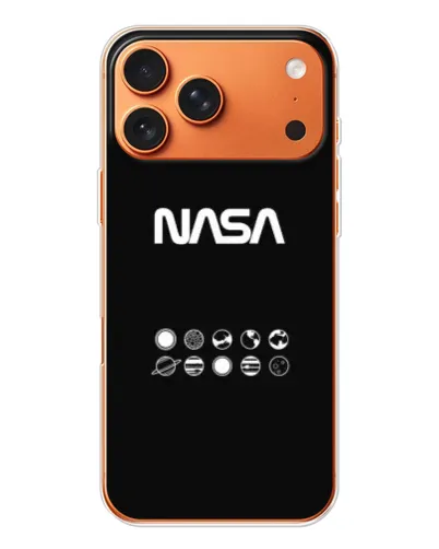 Чехол для iPhone 17 Pro Max с картинкой «NASA — технический принт»