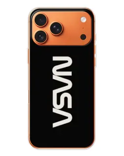 Чехол для iPhone 17 Pro Max с картинкой «NASA — вертикальный логотип»
