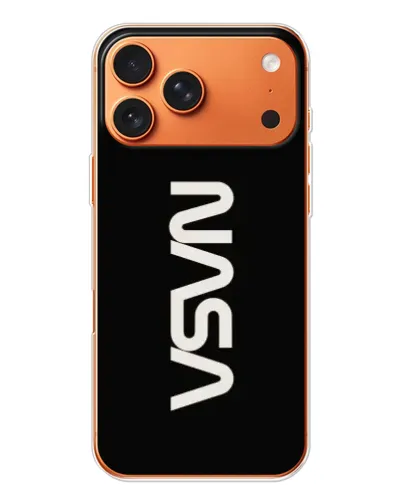 Чехол для iPhone 17 Pro Max с картинкой «NASA — вертикальный логотип»
