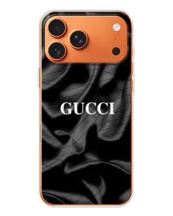Чехол для iPhone 17 Pro Max с картинкой «Gucci — шелковые волны»