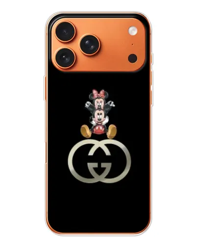 Чехол для iPhone 17 Pro Max с картинкой «Минни Маус на лого»
