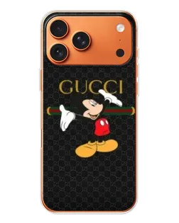 Чехол для iPhone 17 Pro Max с картинкой «Микки Маус Gucci»