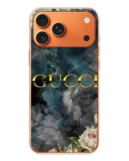 Чехол для iPhone 17 Pro Max с картинкой «Абстрактные цветы Gucci»