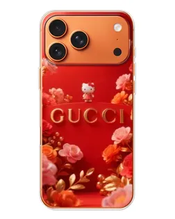 Чехол для iPhone 17 Pro Max с картинкой «Gucci — золотой сад»