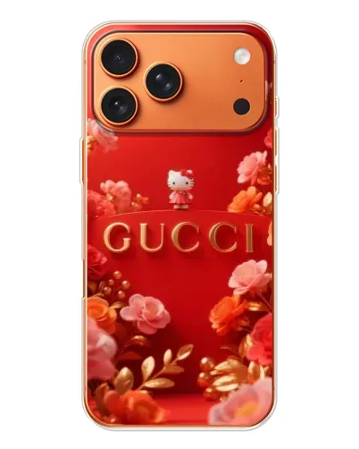 Чехол для iPhone 17 Pro Max с картинкой «Gucci — золотой сад»
