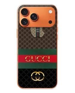 Чехол для iPhone 17 Pro Max с картинкой «Gucci — брендированный десерт»