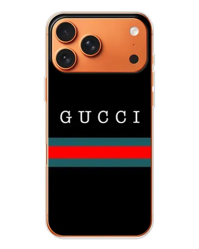 Чехол для iPhone 17 Pro Max с картинкой «Gucci — красный пояс»
