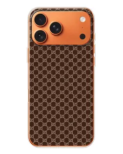 Чехол для iPhone 17 Pro Max с картинкой «Gucci — шоколадная сетка» Чехол для iPhone 17 Pro Max с картинкой «Gucci — шоколадная сетка»
