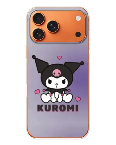 Чохол для iPhone 17 Pro Max з картинкою «Kuromi — фіолетовий арт»