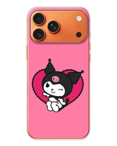 Чохол для iPhone 17 Pro Max з картинкою «Kuromi — любов у серці»