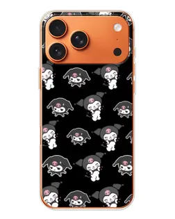 Чехол для iPhone 17 Pro Max с картинкой «Черный паттерн Kuromi» Чехол для iPhone 17 Pro Max с картинкой «Черный паттерн Kuromi»