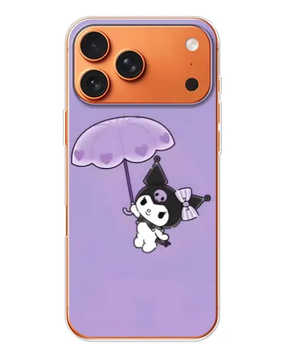 Чохол для iPhone 17 Pro Max з картинкою «Kuromi з парасолькою»