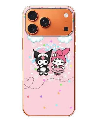 Чохол для iPhone 17 Pro Max з картинкою «My Melody та Kuromi»