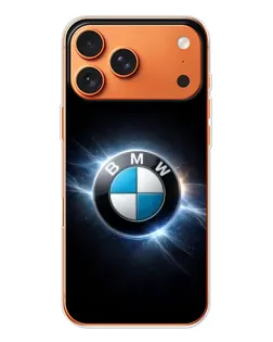 Чохол для iPhone 17 Pro Max з картинкою «BMW — неонове сяйво»