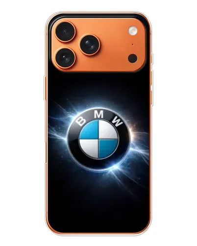 Чохол для iPhone 17 Pro Max з картинкою «BMW — неонове сяйво»