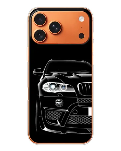 Чохол для iPhone 17 Pro Max з картинкою «Темний силует BMW»