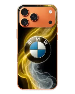 Чохол для iPhone 17 Pro Max з картинкою «Золотистий дим BMW»