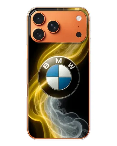 Чохол для iPhone 17 Pro Max з картинкою «Золотистий дим BMW»