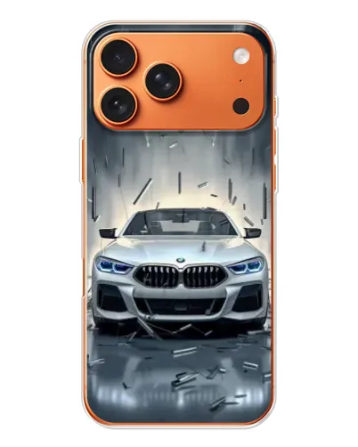 Чохол для iPhone 17 Pro Max з картинкою «BMW у світлі фар»
