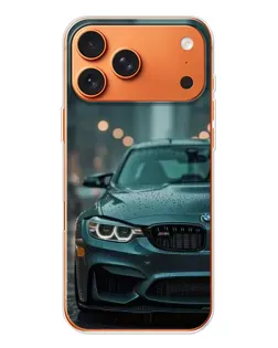 Чохол для iPhone 17 Pro Max з картинкою «BMW у вогнях міста»
