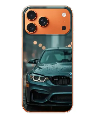 Чохол для iPhone 17 Pro Max з картинкою «BMW у вогнях міста»
