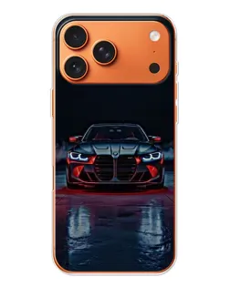 Чохол для iPhone 17 Pro Max з картинкою «BMW на мокрій дорозі»