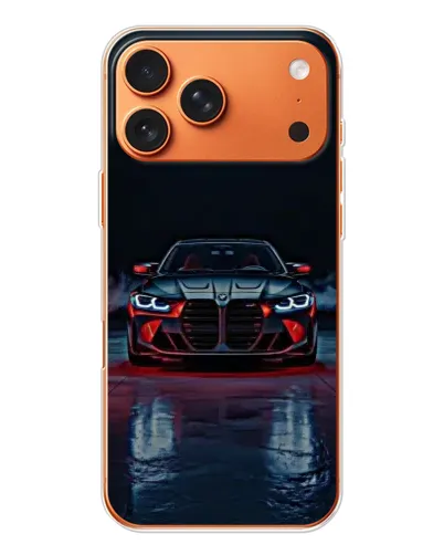 Чохол для iPhone 17 Pro Max з картинкою «BMW на мокрій дорозі»