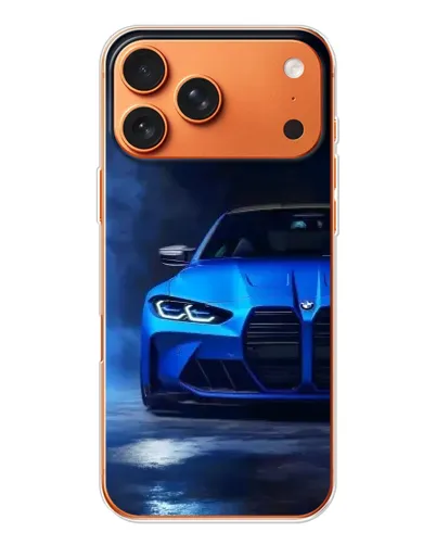 Чохол для iPhone 17 Pro Max з картинкою «Блакитна BMW M4»
