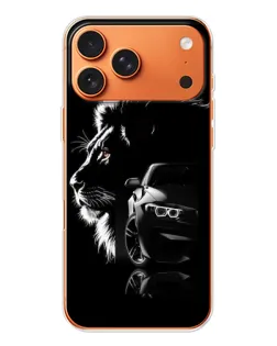Чохол для iPhone 17 Pro Max з картинкою «BMW та лев»