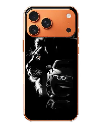 Чохол для iPhone 17 Pro Max з картинкою «BMW та лев»
