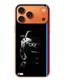 Чохол для iPhone 17 Pro Max з картинкою «Силует BMW в темряві»