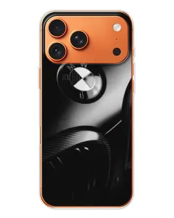 Чохол для iPhone 17 Pro Max з картинкою «Емблема BMW — макро»
