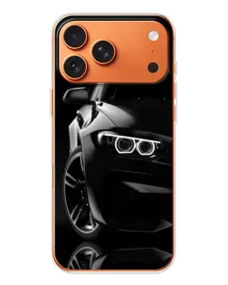 Чохол для iPhone 17 Pro Max з картинкою «Чорна BMW — профіль»