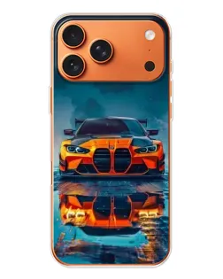 Чохол для iPhone 17 Pro Max з картинкою «BMW — золота емблема»