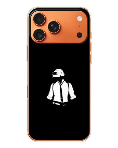 Чохол для iPhone 17 Pro Max з картинкою «PUBG — білий шолом»