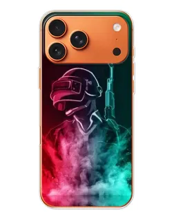 Чохол для iPhone 17 Pro Max з картинкою «PUBG — вогняний воїн»