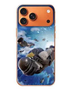 Чохол для iPhone 17 Pro Max з картинкою «Десант PUBG — стрибок»