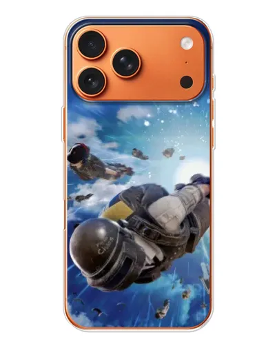 Чохол для iPhone 17 Pro Max з картинкою «Десант PUBG — стрибок»