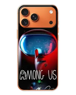 Чехол для iPhone 17 Pro Max с картинкой «Красный импостер — макро»