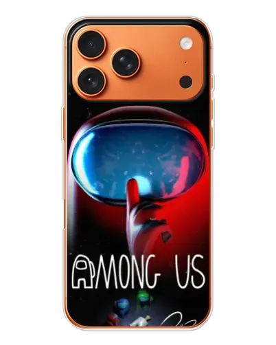 Чехол для iPhone 17 Pro Max с картинкой «Красный импостер — макро» Чехол для iPhone 17 Pro Max с картинкой «Красный импостер — макро»