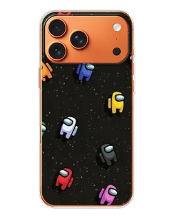 Чехол для iPhone 17 Pro Max с картинкой «Космический паттерн Among Us»